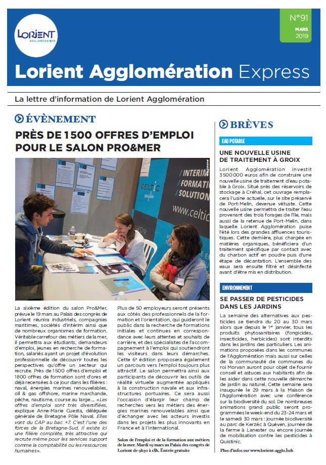 Lorient Agglomération Express N°91 - mars 2019