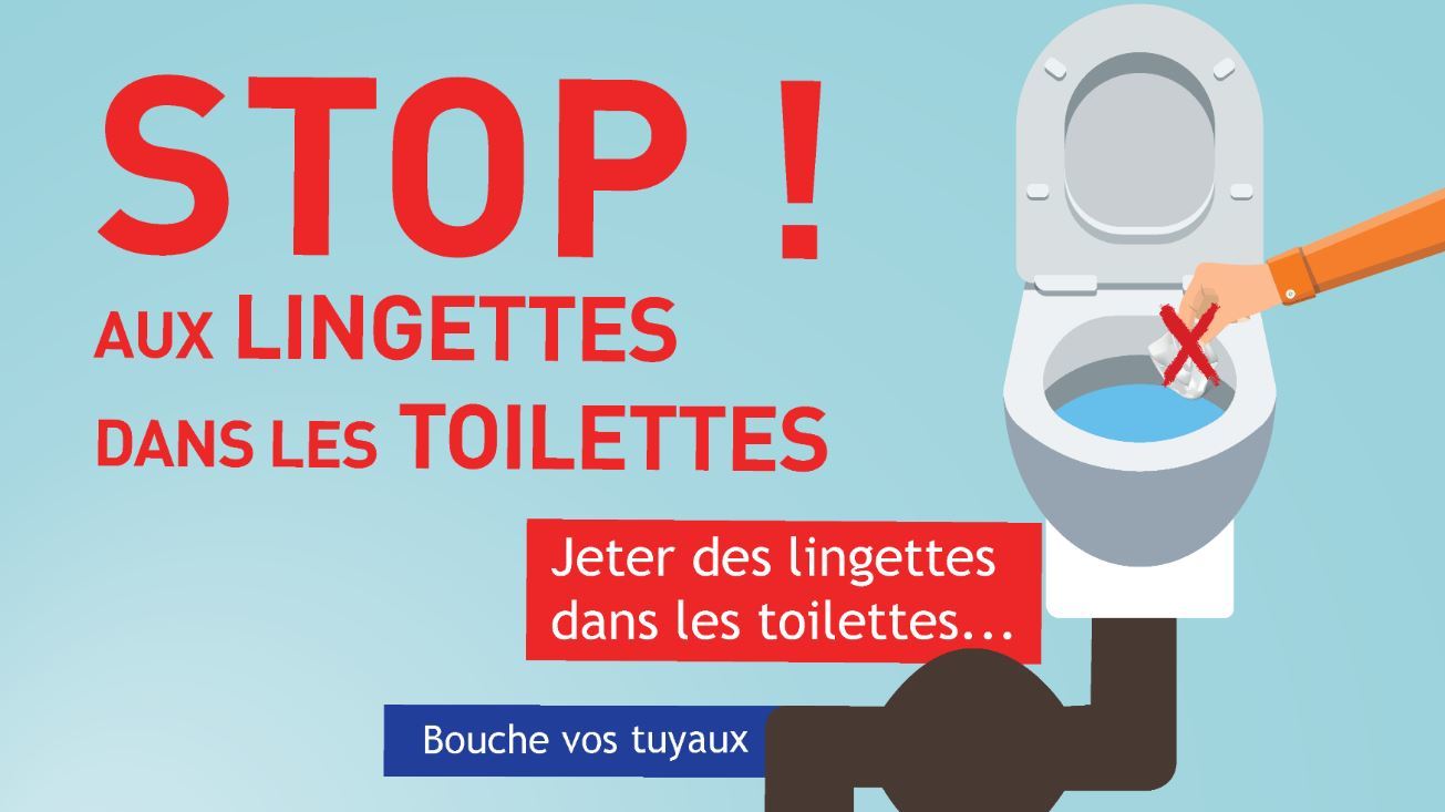 Lingettes : ne les jetez pas aux toilettes !