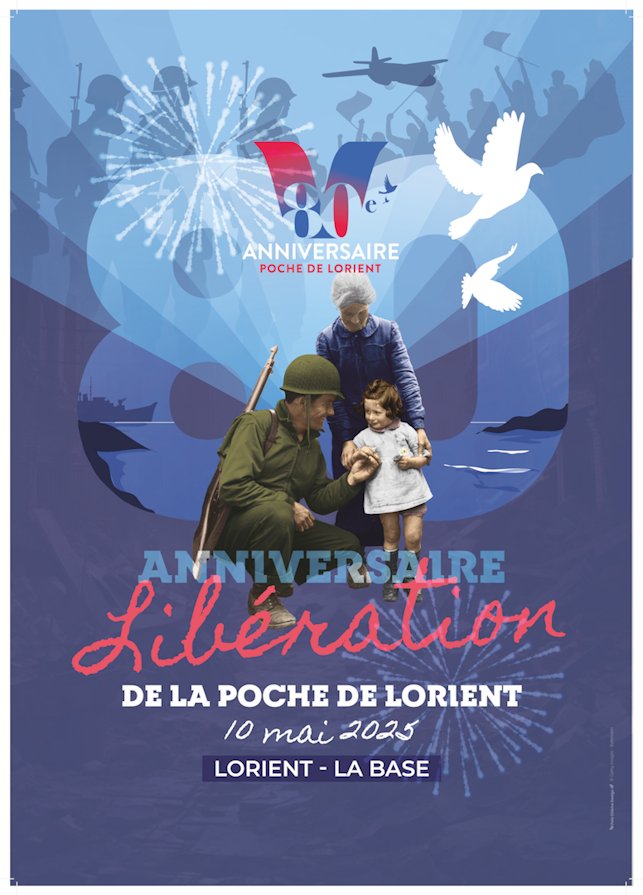 Affiche 80ème anniversaire de la Libération de la Poche de Lorient