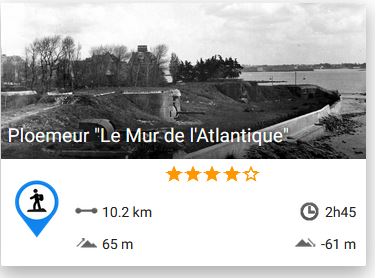 Capture d'écran de l'application Rando Bretagne Sud